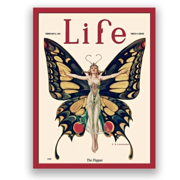 Other - 1922 "The Flapper" Life magazine canvas print